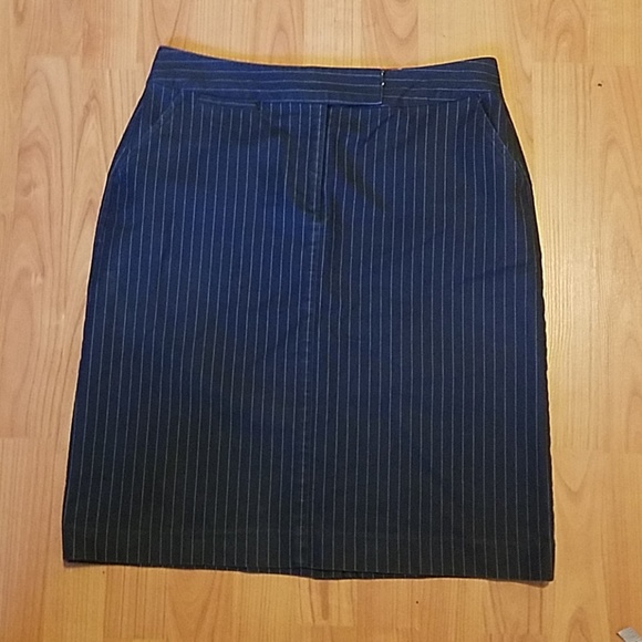 Talbots Dresses & Skirts - Talbots Navy pinstriped pencil skirt